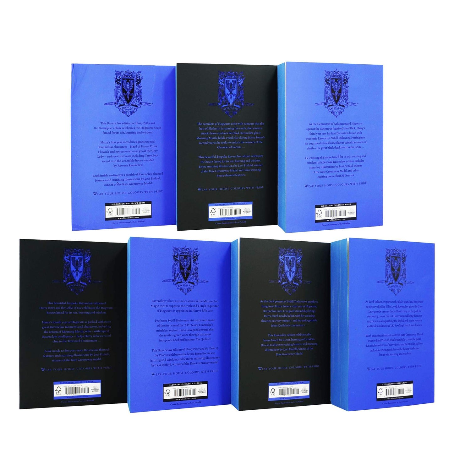 Harry Potter: Hogwarts House Editions - Ravenclaw 7 Books Box Set by J.K. Rowling - Ages 9+ - Paperback