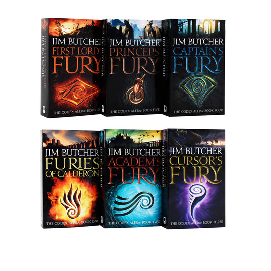 Codex Alera by Jim Butcher: Books 1-6 Complete Collection Set - Fiction - Paperback