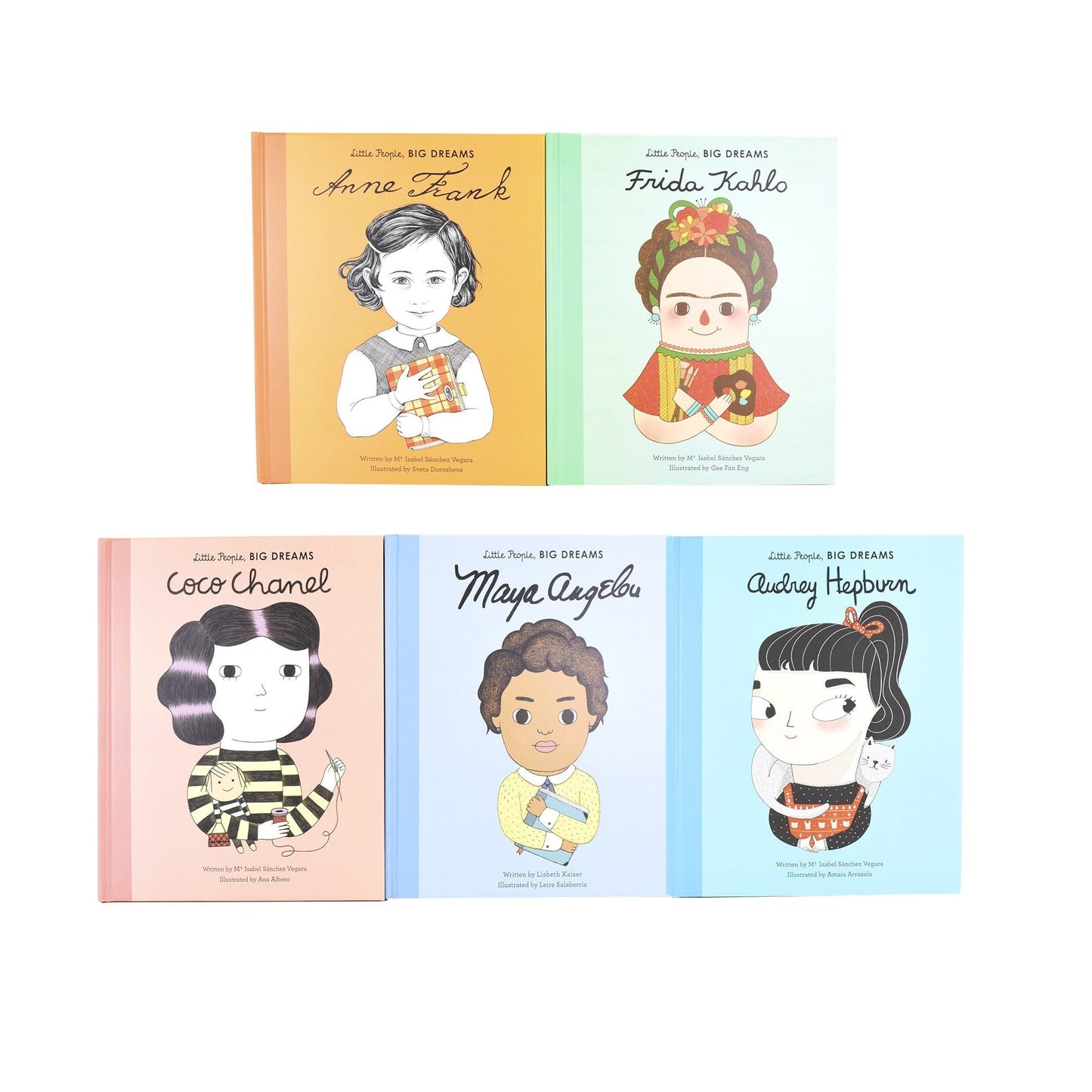 Little People, Big Dreams 10 Books Box Set Artists And Writers, Trailblazing Men by Frances Lincoln - Ages 7-9 - Hardback