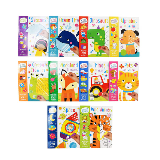 My First Stickers 10 Activity Books Collection with Over 250 stickers - Age 3-5- Paperback