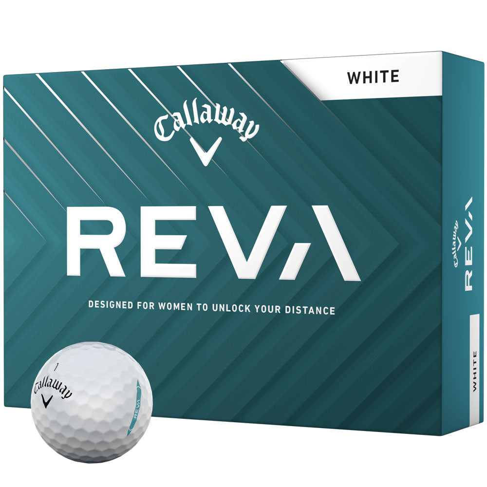 REVA Ladies Golf Balls: 12-Pack, Enhanced Distance, Accuracy, Soft Feel