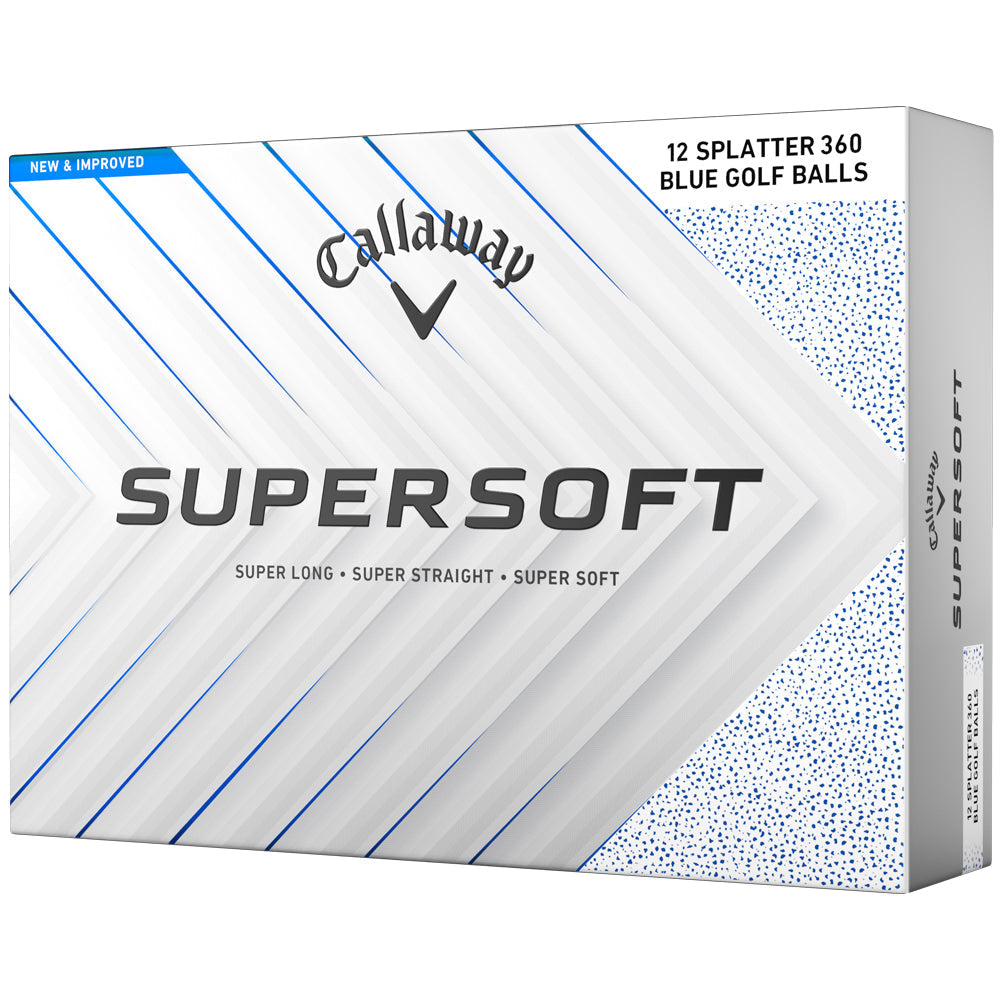 Supersoft Golf Balls - Blue Splatter - 12 Pack