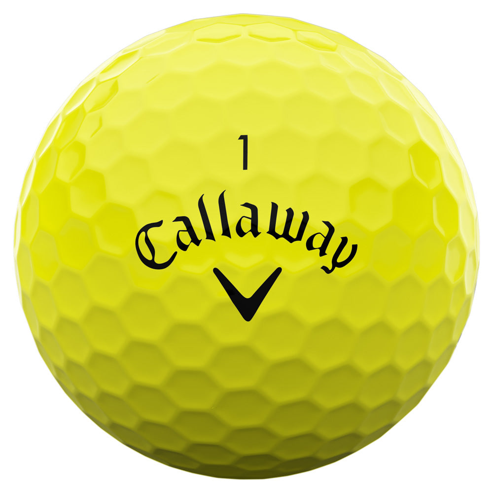 Supersoft Yellow Golf Balls: Enhanced Distance, Soft Feel, Superior Control (12-Pack)