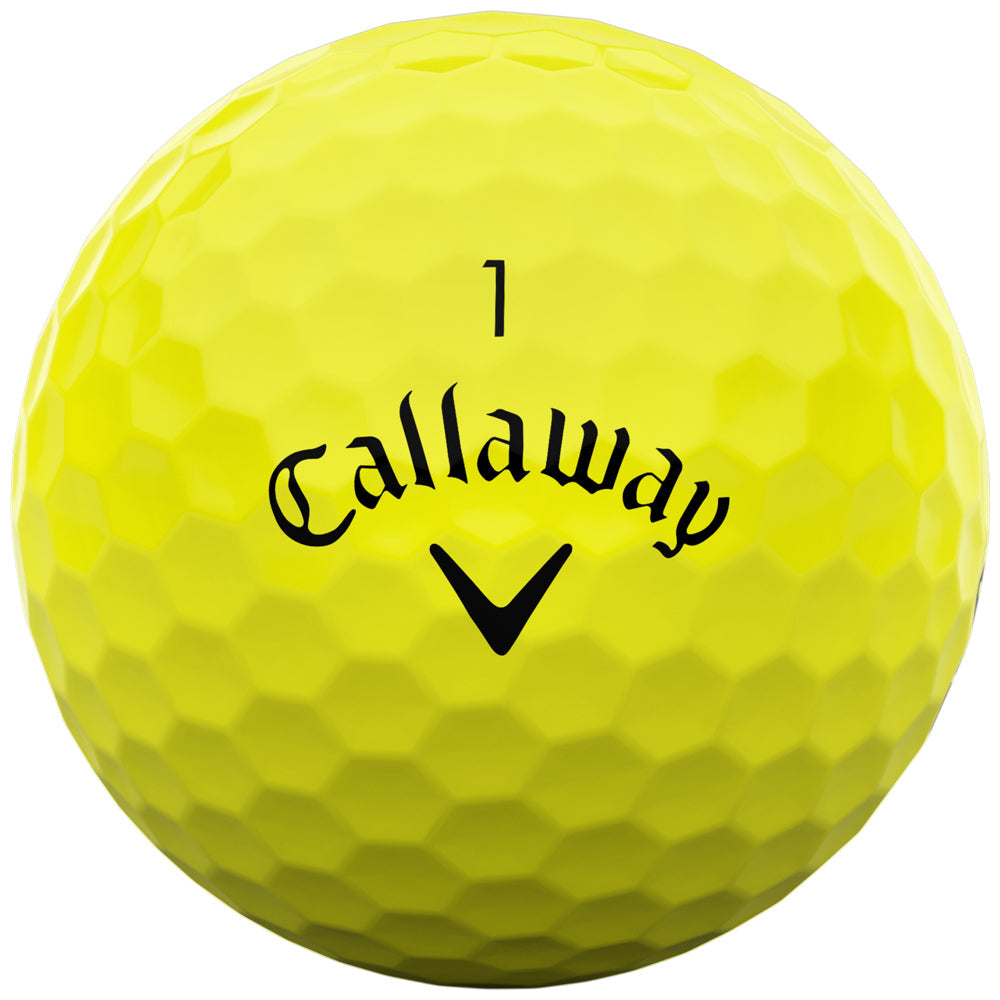 Warbird Distance+ Yellow Golf Balls - 12 Pack - High Speed Core