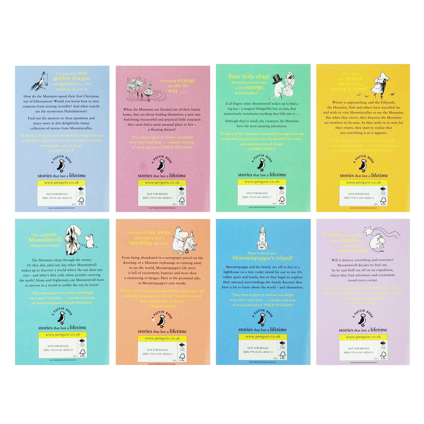 Moomin Series By Tove Jansson 8 Books Collection Set - Age 7-9 - Paperback