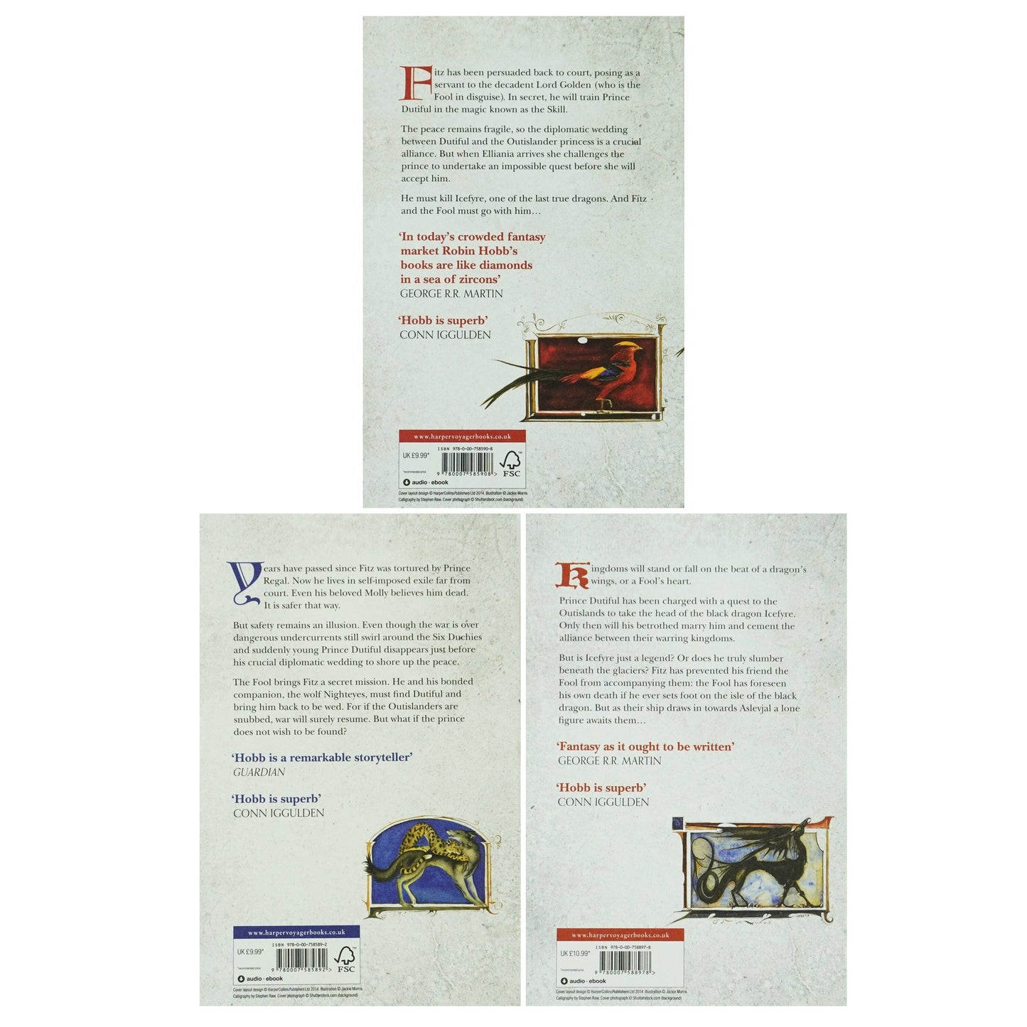 Tawny Man Trilogy by Robin Hobb 3 Books Collection Set - Fiction - Paperback