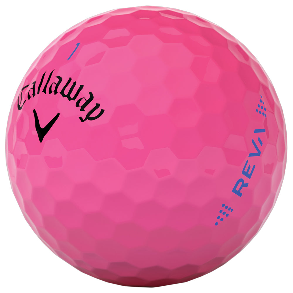 REVA Ladies Golf Balls: Pink 12-Pack for Distance and Forgiveness
