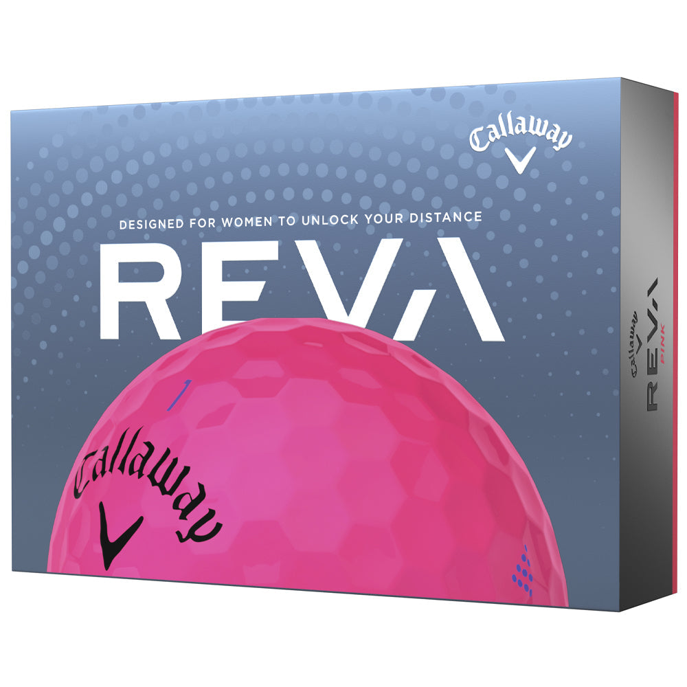 REVA Ladies Golf Balls: Pink 12-Pack for Distance and Forgiveness