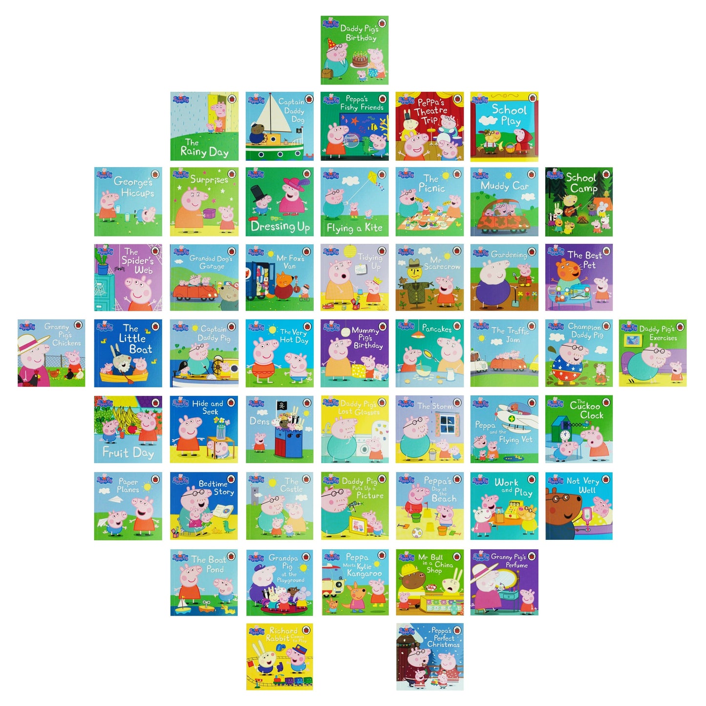 The Amazing Peppa Pig Collection 50 Books Box Set By Ladybird - Ages 3+ - Paperback