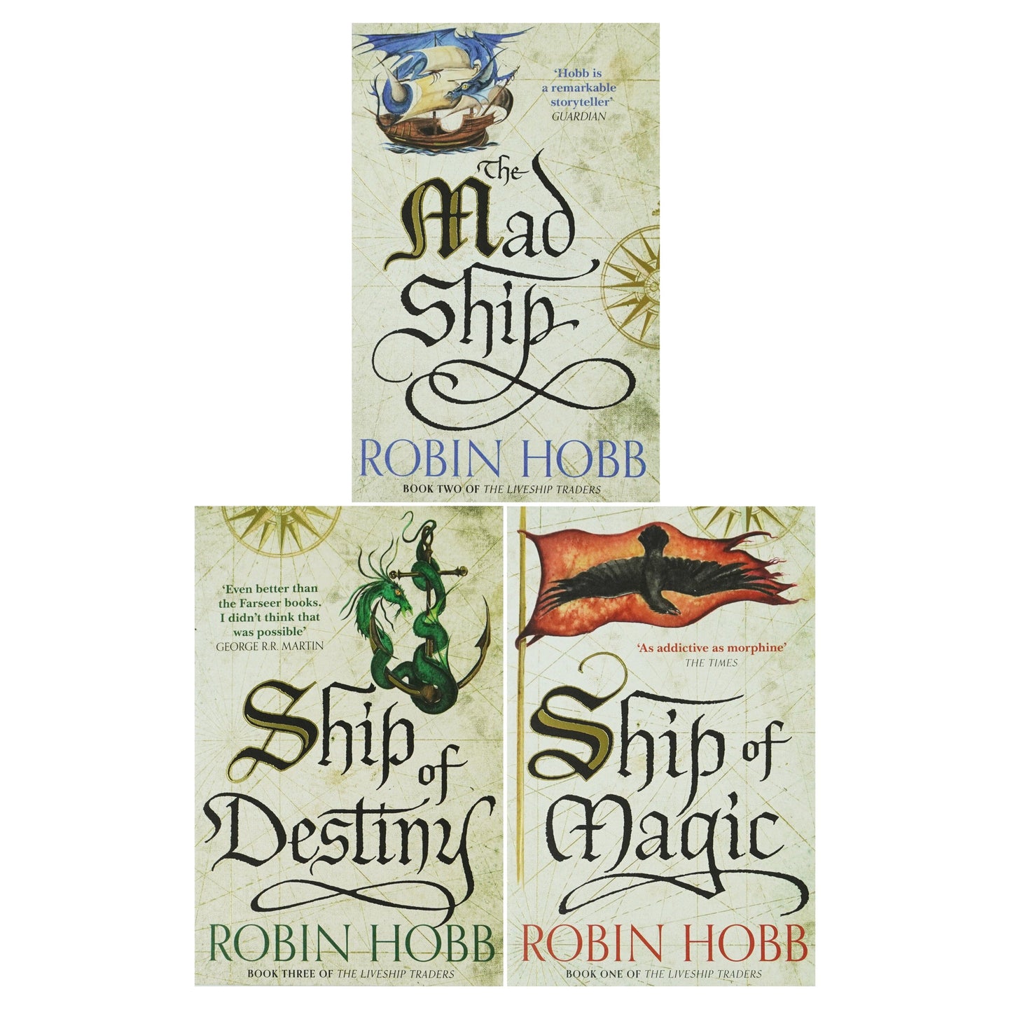 Liveship Traders Trilogy by Robin Hobb 3 Books Collection Set - Fiction - Paperback