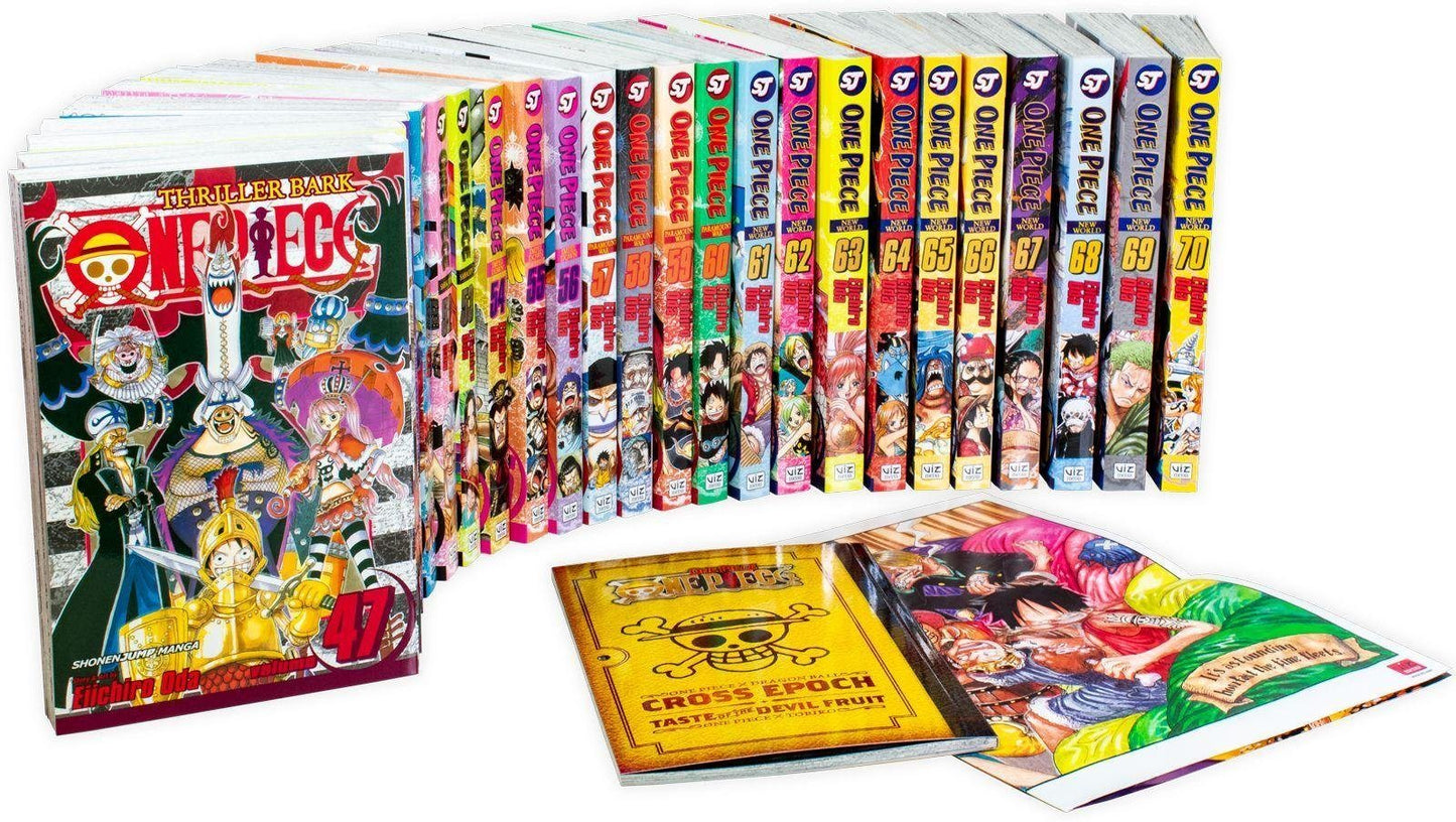 One Piece by Eiichiro Oda Box Set 3: Thriller Bark to New World Vol. 47-70 23 Books - Ages 14+ - Paperback