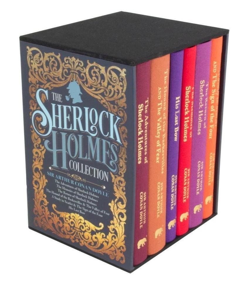 Sherlock Holmes Deluxe Collection by Sir Arthur Conan Doyle 6 Books Box Set - Mystery - Hardback