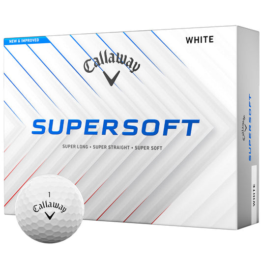 Supersoft Golf Balls - White - 12 Pack