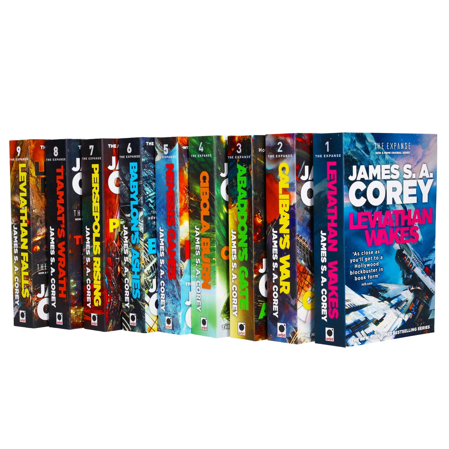 The Expanse Series 9 Books Collection Set by James S. A. Corey - Fiction - Paperback