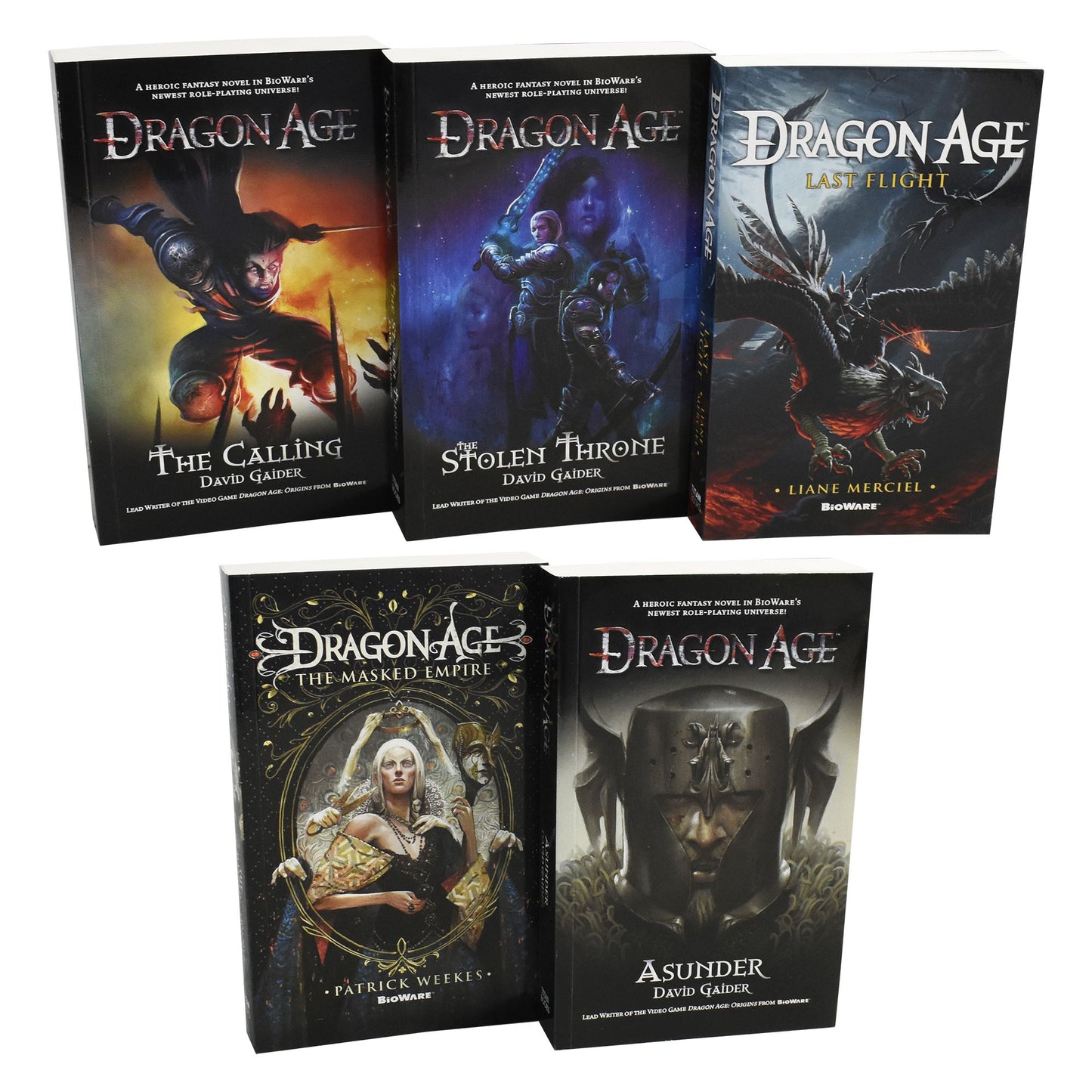Dragon Age 5 Books Series Collection Set by David Gaider - Young Adult - Paperback