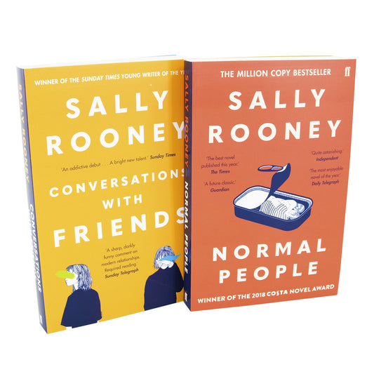 Normal People and Conversations with Friends 2 Books Set By Sally Rooney - Adult - Paperback