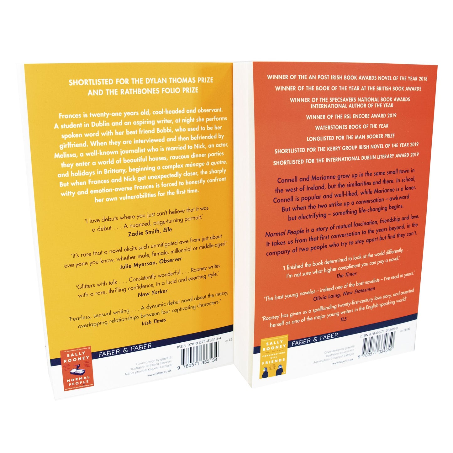 Normal People and Conversations with Friends 2 Books Set By Sally Rooney - Adult - Paperback